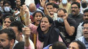 kashmiri pandit lal chowk protest