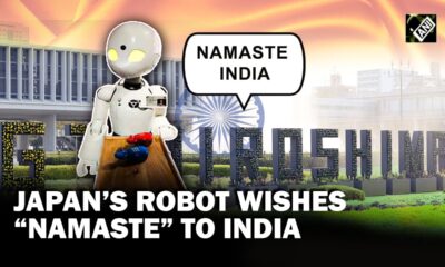 japanese robot greets namaste to India