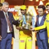 Ambati Rayudu holding CSK IPL trophy