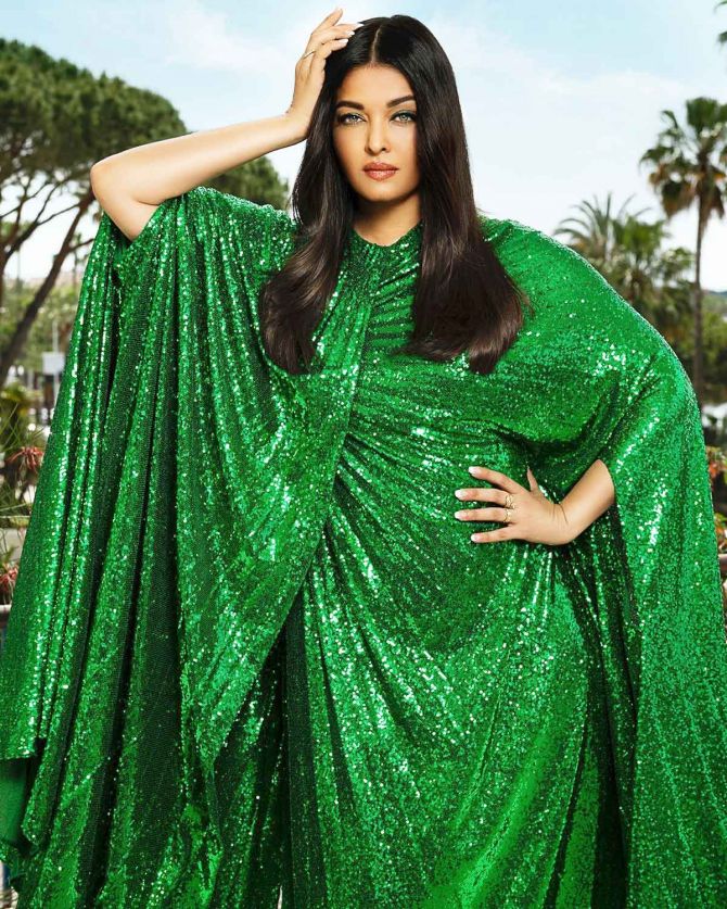 aishwarya rai bachchan green dress cannes