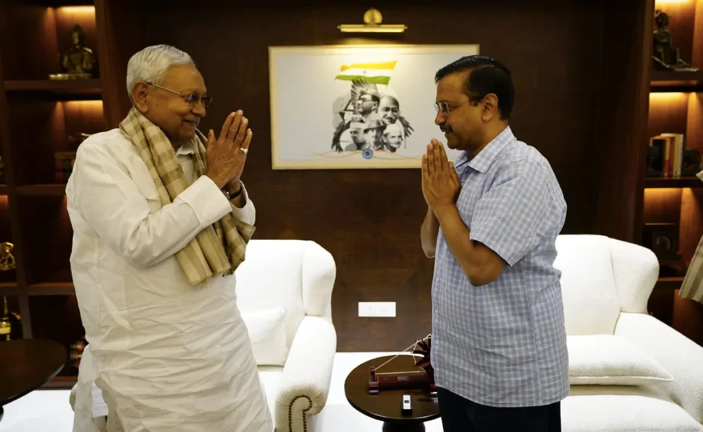 arvind kejriwal meets nitish kumar