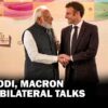 PM Modi with Emmanuel Macron