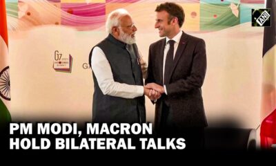 PM Modi with Emmanuel Macron
