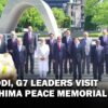 pm modi visits hiroshima memorial park