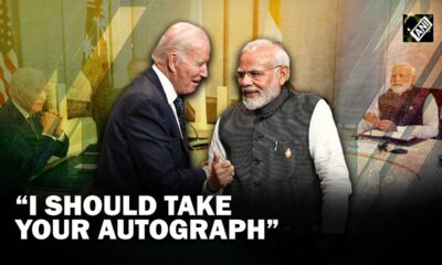 US President Biden asks for an autograph to PM Modi (Video)
