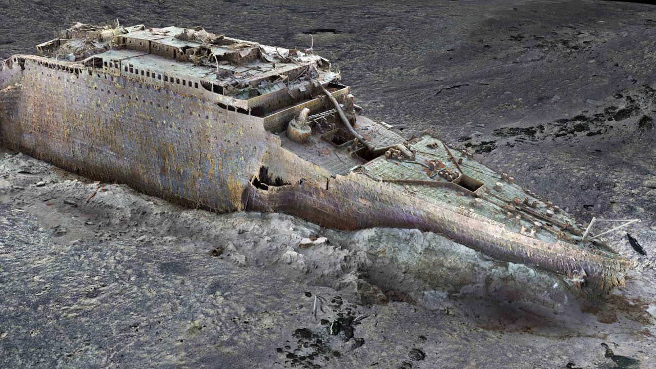 titanic wreckage 3D scan