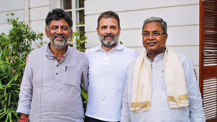 shivakumar rahul gandhi siddaramaiah
