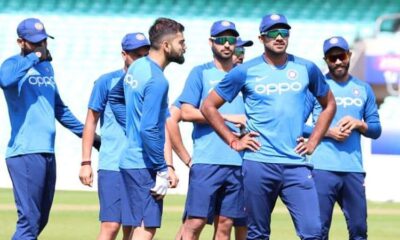 virat kohli trains with team india