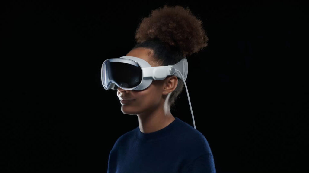 Apple Vision Pro augmented reality headset