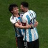 Chinese fan hugs Messi