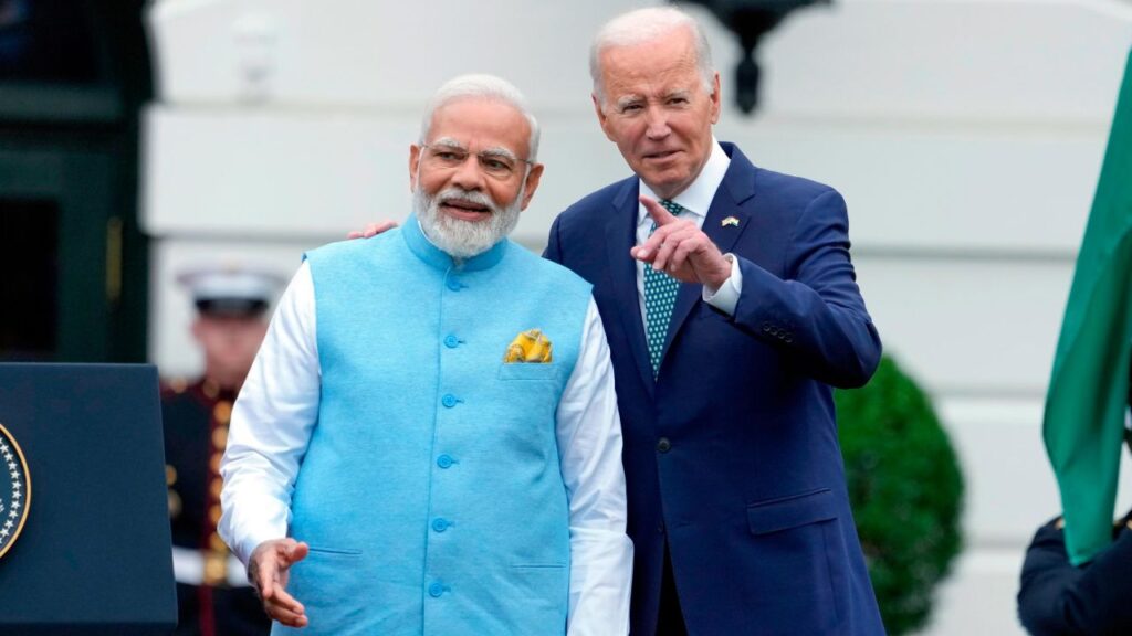 PM Modi with Joe Biden at the White House