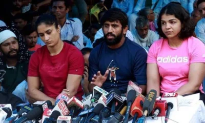 Sakshi Malik Vinesh Phogat Bajrang Punia Wrestlers Protest