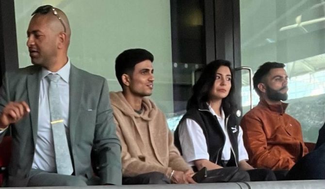 virat kohli shubman gill anushka sharma FA cup final