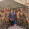 Saina Nehwal in Amarnath with Army