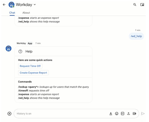 Google workday chat