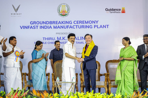 Vietnam's EV firm Vinfast breaks ground for its facility in India (Lead)