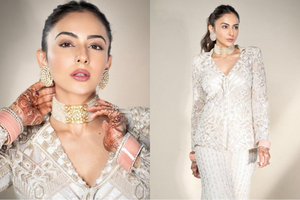 For Rakul Preet shimmers in white, says 'fashion with chooda izza vibe'
