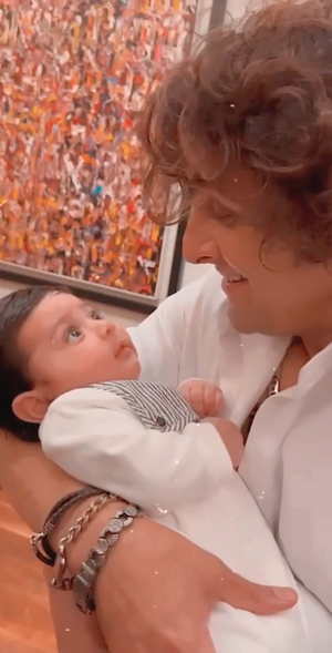 Sonu coos 'sa re ga ma' into ears of 'youngest member of my extended family'