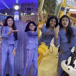 Juhi Parmar, daughter groove to Amitabh-Govinda's 'Bade Miyan Chote Miyan' at Yas Island