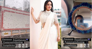 On her way to shoots, Deepika Singh soaks up the pleasures of Mumbai rains