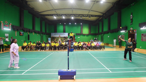 President Droupadi Murmu plays badminton with Saina Nehwal ahead of women's lecture series